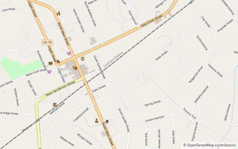 Joseph McDowell House location map