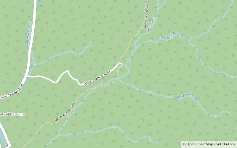 Little Greenbrier School location map