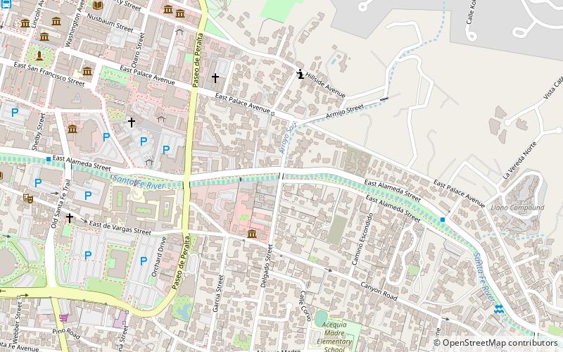 Delgado Street Bridge location map