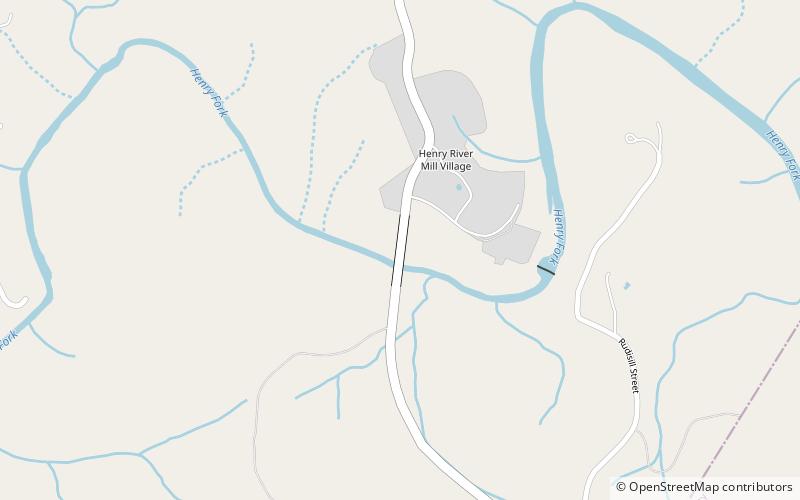 Henry River Mill Village location map