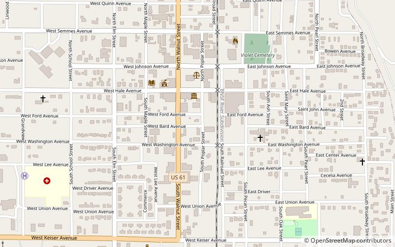 Mississippi County Jail location map