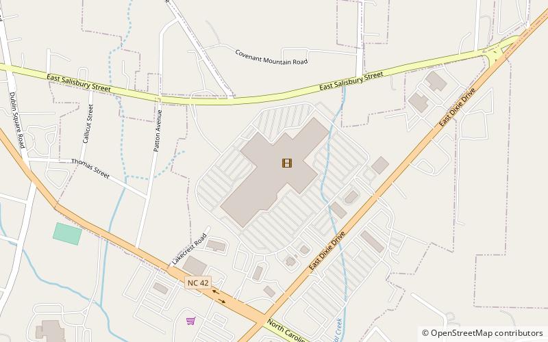 Asheboro Mall location map