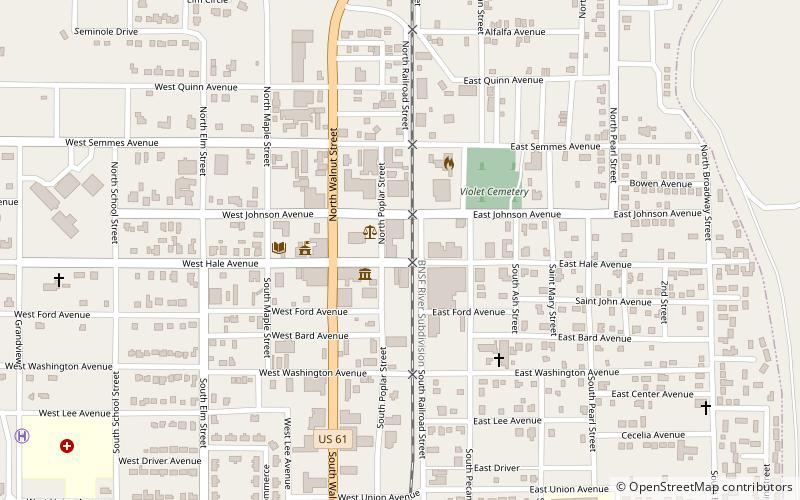 Osceola Times Building location map