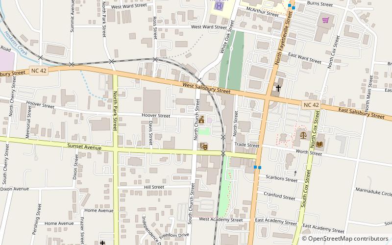 Acme-McCrary Hosiery Mills location map