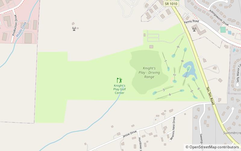 Knights Play Golf Center location map