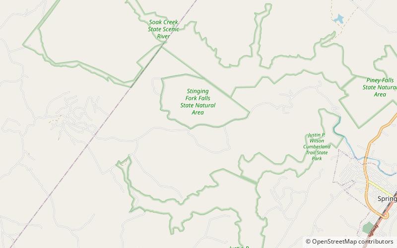 Stinging Fork Falls State Natural Area location map