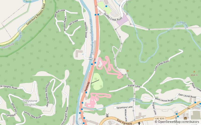 gatlinburg mountain coaster location map