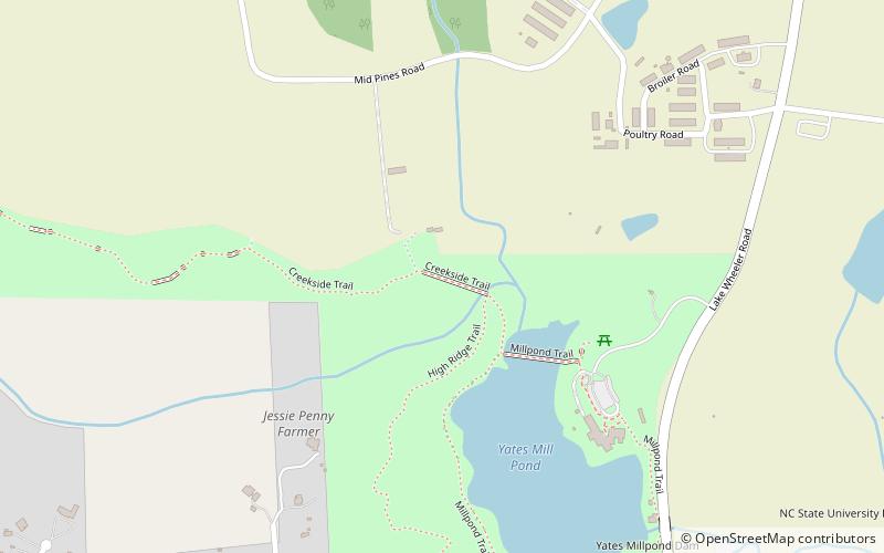 Yates Mill location map