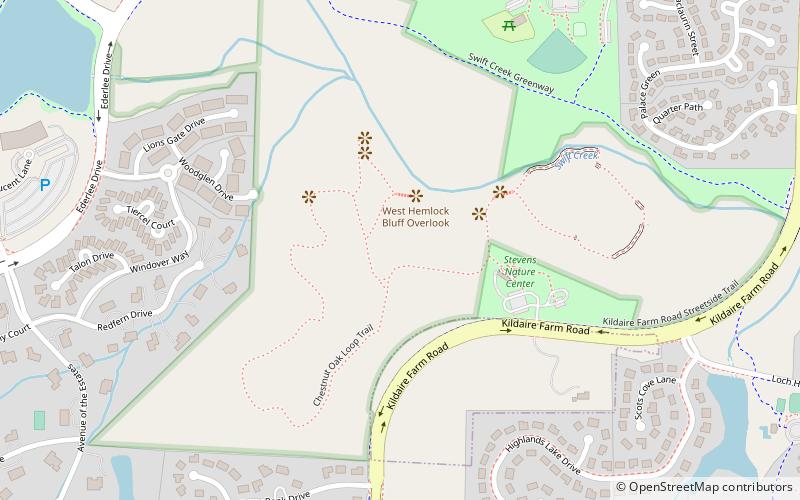 Hemlock Bluffs Nature Preserve location map