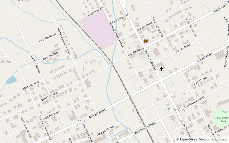 Former High Point Bending and Chair Company location map