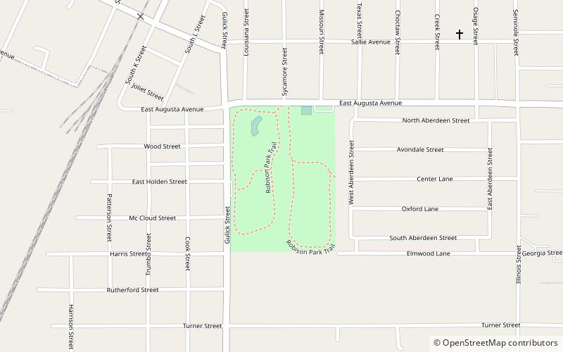 robison park muskogee location map