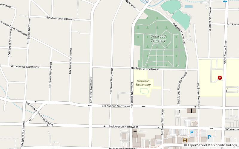 Oakwood Historic District location map