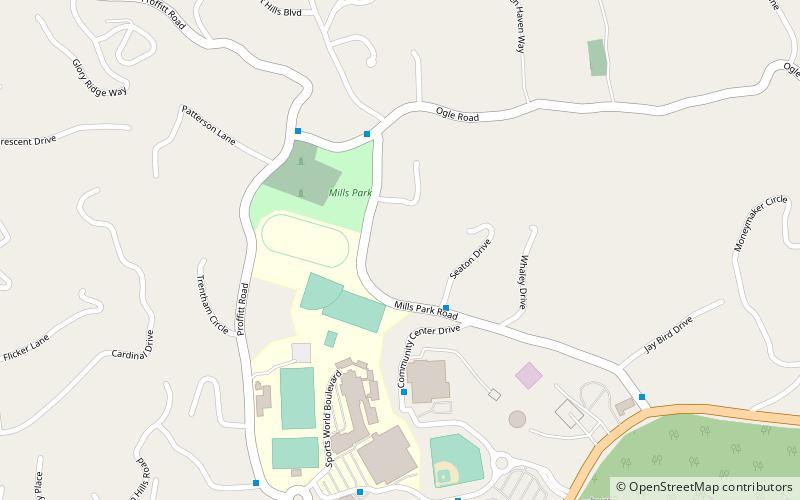 mills park gatlinburg location map