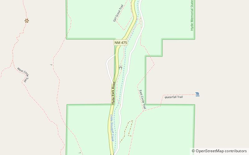 hyde memorial state park bosque nacional de santa fe location map