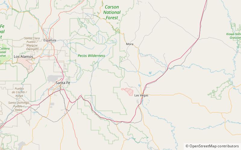 Hermit Peak location map