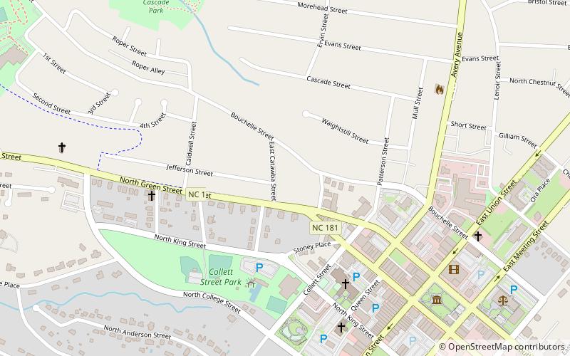 North Green Street–Bouchelle Street Historic District location map