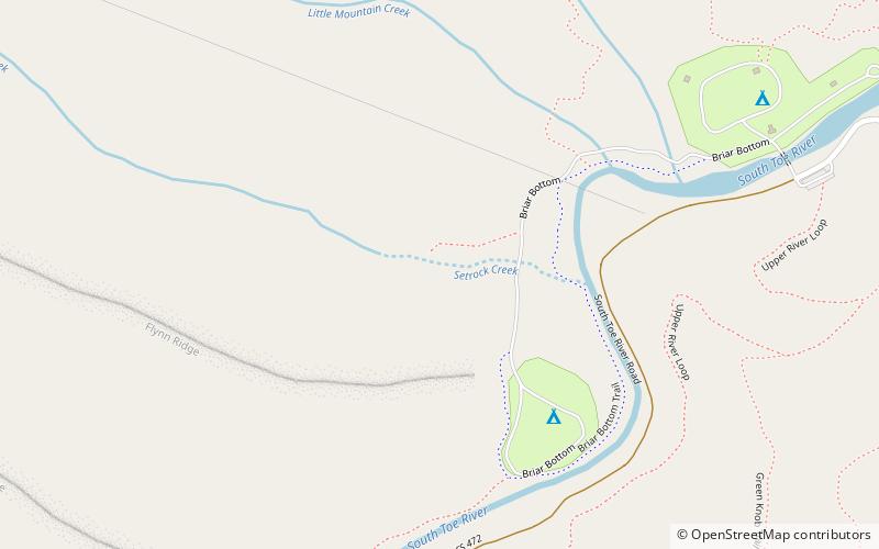 Setrock Creek Falls location map