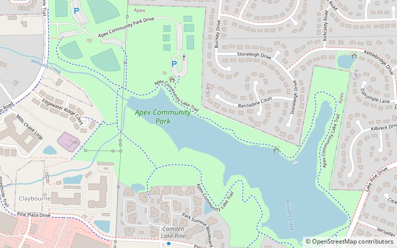 Apex Community Park location map
