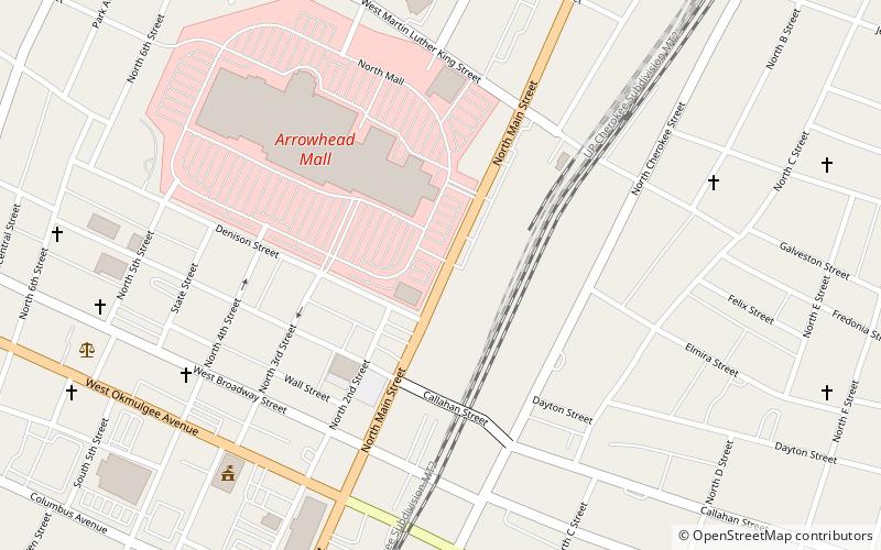 arrowhead mall muskogee location map
