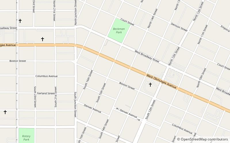Grant Foreman House location map