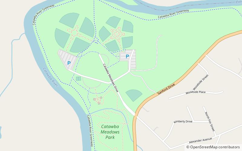 Catawba Meadows Park location map