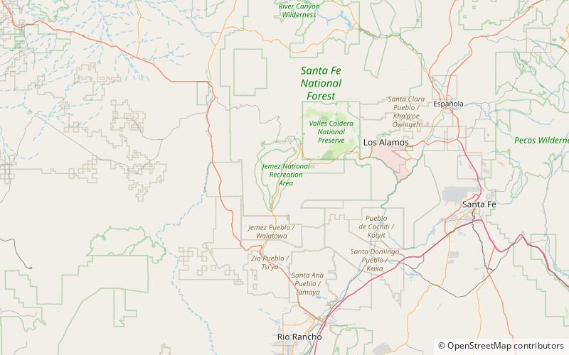 Jemez Hot Springs: Home of The Giggling Springs location map