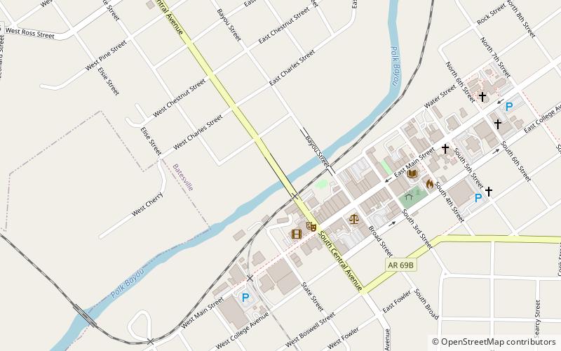 Central Avenue Bridge location map