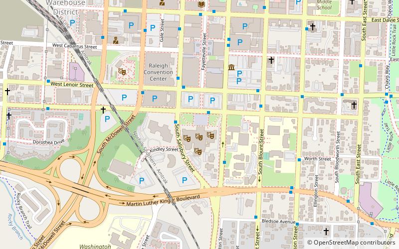 North Carolina Theatre location map