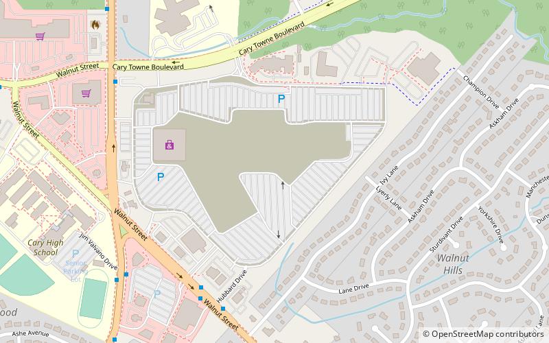 cary towne center location map