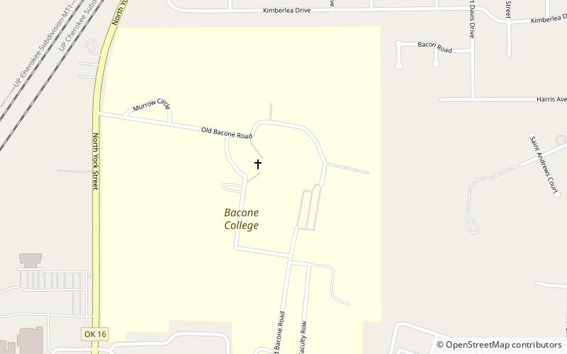 Bacone College location map