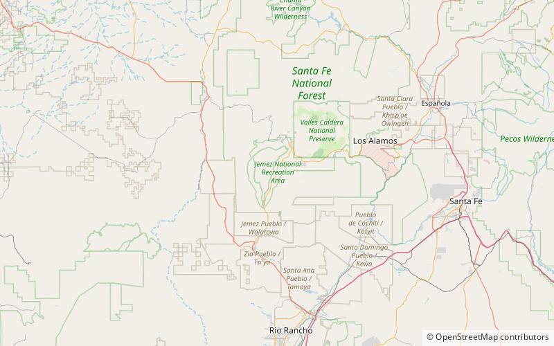 Jemez National Forest location map