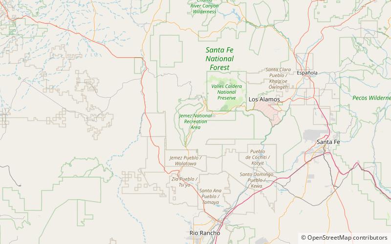 Jemez Historic Site location map