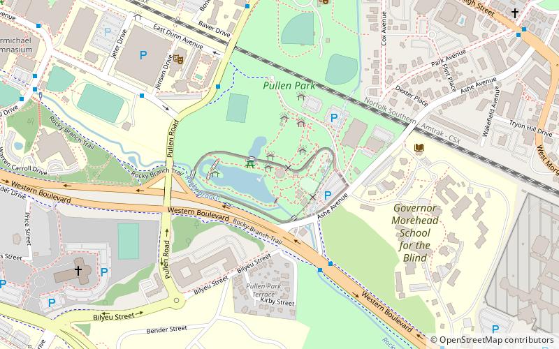 Pullen Park Carousel location map