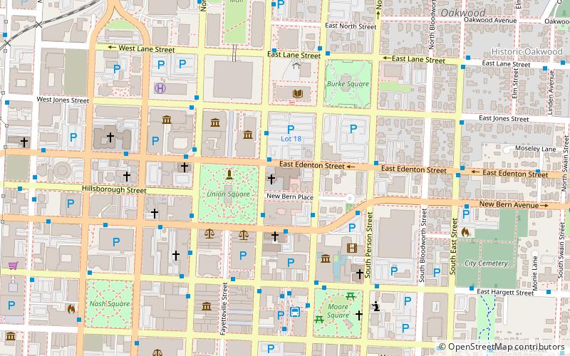 Christ Church Raleigh location map