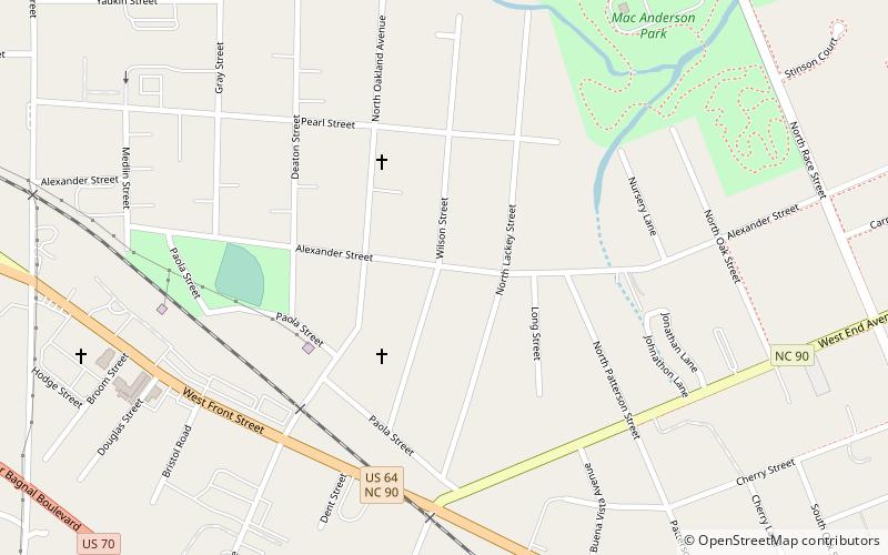 South Race Street Historic District location map