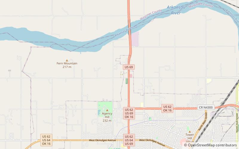 The Castle of Muskogee location map
