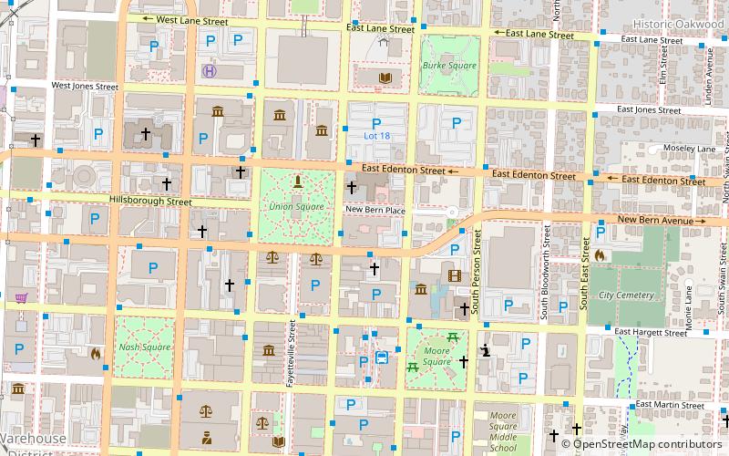 Capitol Area Historic District location map