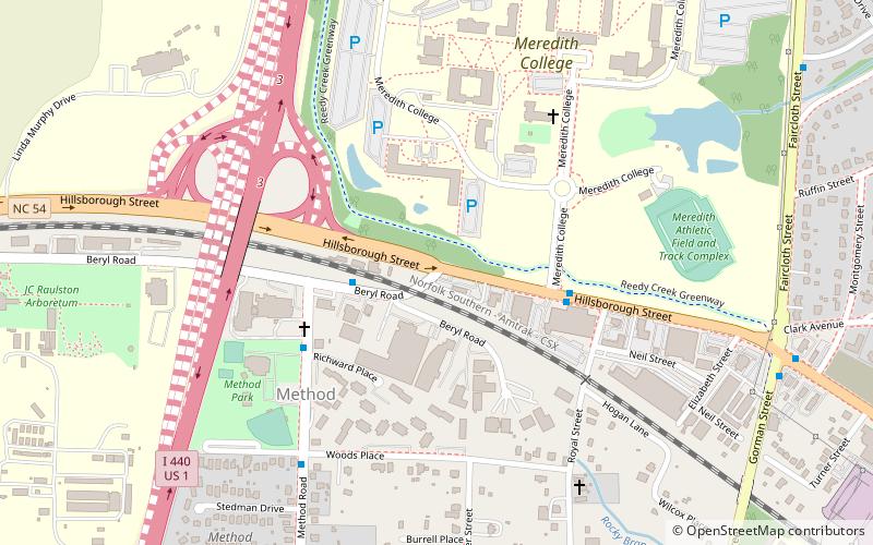 Hillsborough Street location map