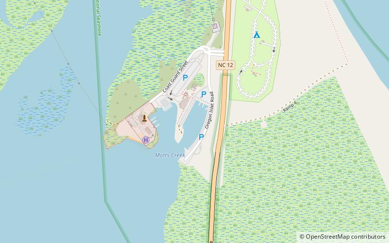 Oregon Inlet Fishing Center location map