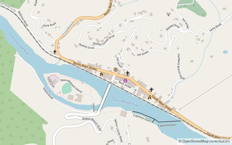 Bank of French Broad location map