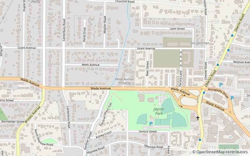 Wade Avenue location map