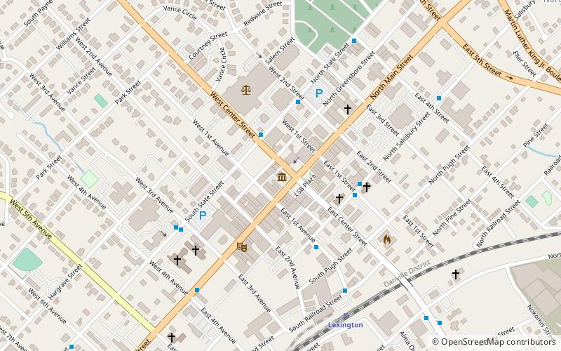 Old Davidson County Courthouse location map