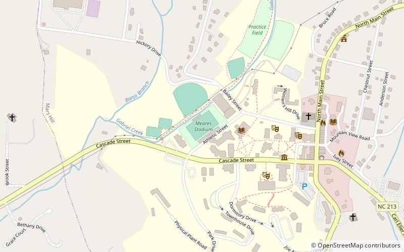 meares stadium mars hill location map