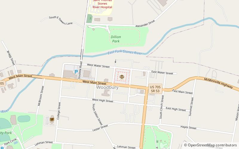 Cannon County Courthouse location map