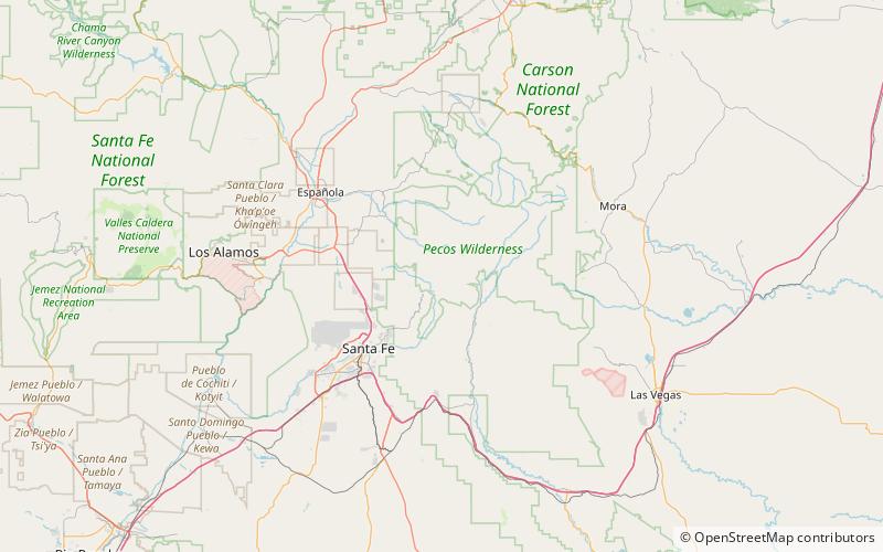 Santa Fe Baldy location map