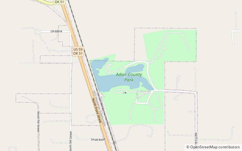 adair park cherokee state park location map