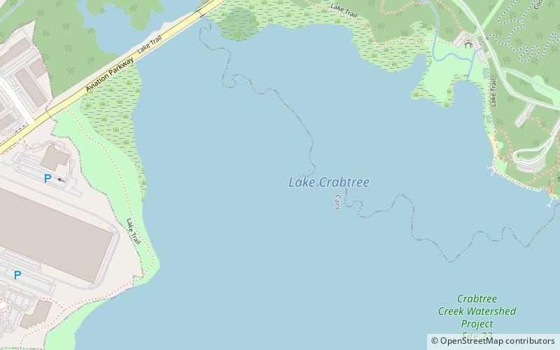 Lake Crabtree location map