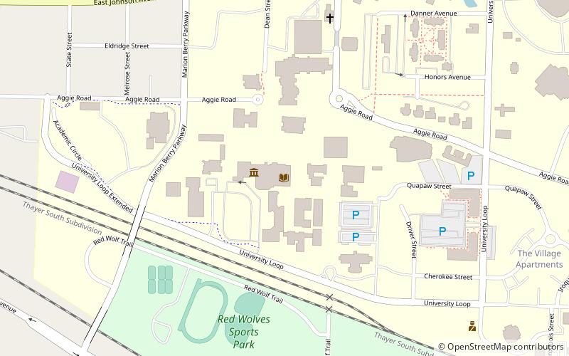 Arkansas State University Library - Dean B. Ellis Library location map