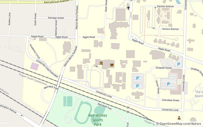 Arkansas State University Museum location map