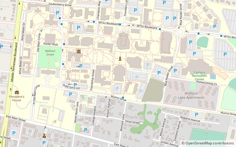 James E. Walker Library location map